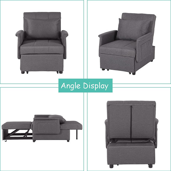 Red Barrel Studio® Convertible Chair Bed Wayfair